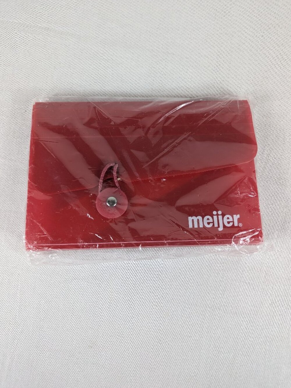 Meijer Vtg Coupon Organizer Holder Expandable Sectioned Plastic 90s 00s NEW